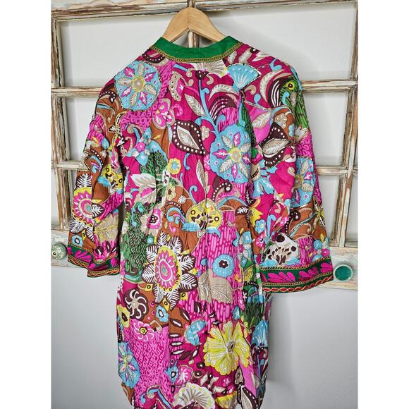 Sandy Starkman Embellished Boho Tunic Top Embroidered Ladies Size Small - Picture 7 of 8